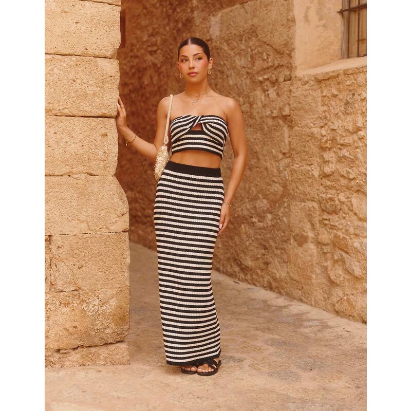 The Frolic x Lydia Kara exclusive crochet high waisted maxi beach 115510420