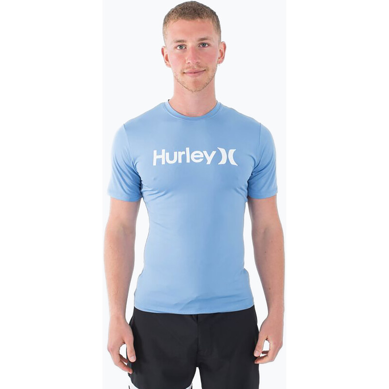 Pánské tričko Hurley O&O Quickdry Rashguard aquifer