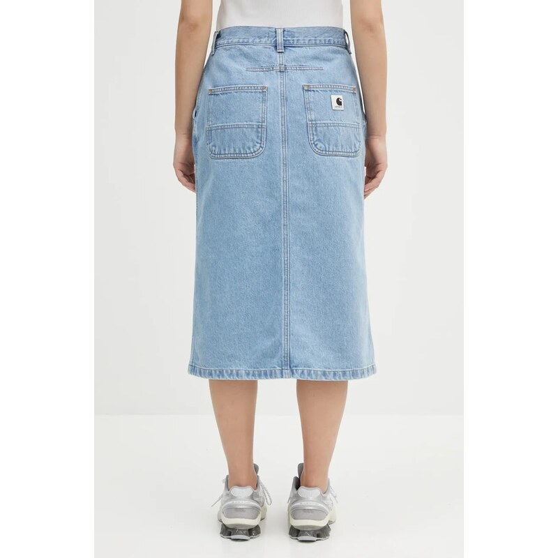 Džínová sukně Carhartt WIP W' Colby Skirt