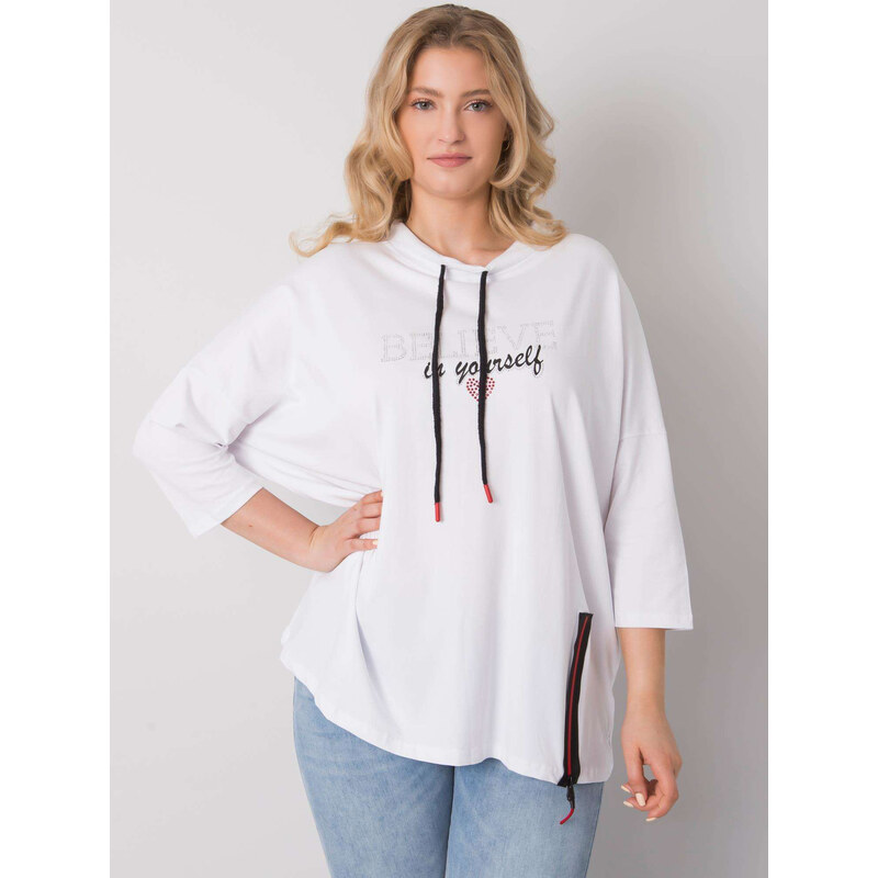 RELEVANCE Bílá dámská halenka BELIEVE -RV-BZ-6487.94P-white