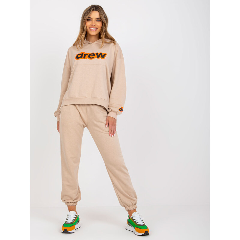 BASIC Béžová tepláková souprava DREW --beige 85874934