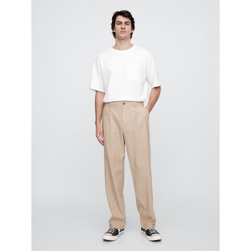 GAP Lněné kalhoty - Pánské