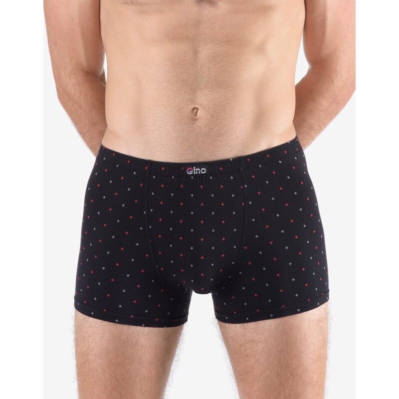 Trendy černé vzorované pánské boxerky