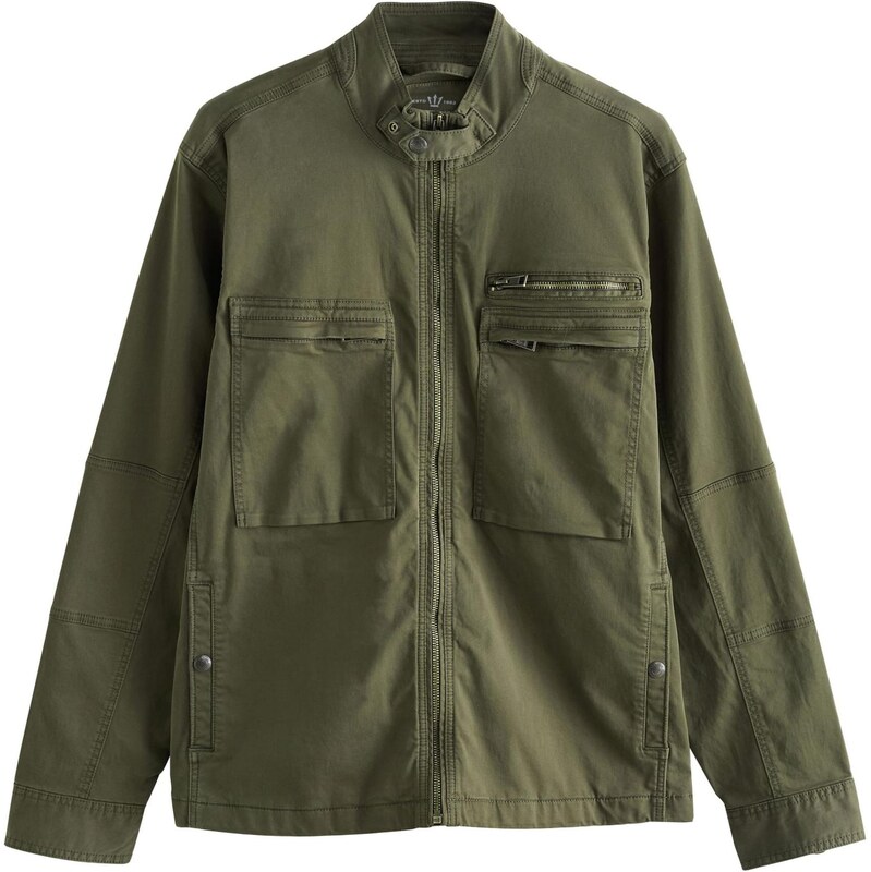 Next Přechodná bunda khaki / tmavě zelená