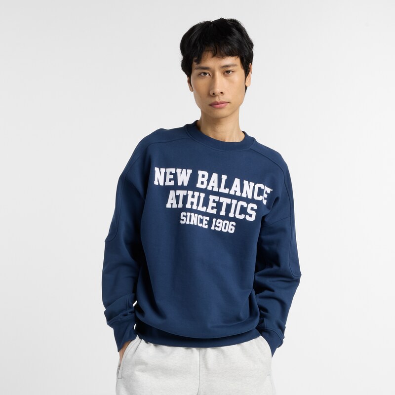 Pánská mikina New Balance MT51521NNY – tmavomodrá