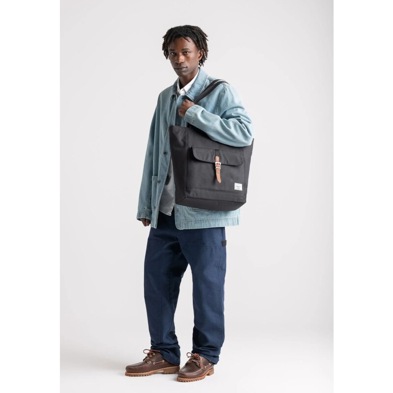 Herschel Retreat Tote - Ashley Blue Crosshatch