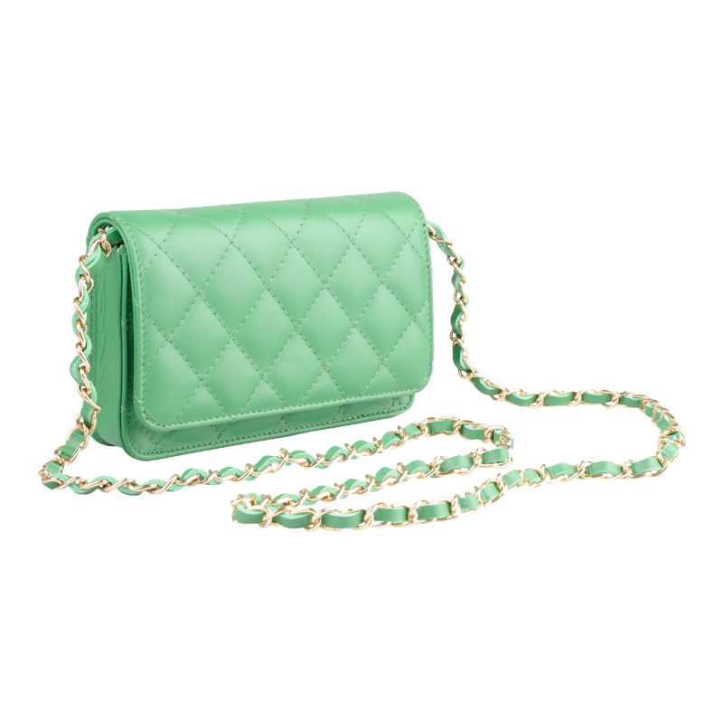 Zelená kožená italská crossbody kabelka Milva Verde NovaKabelka