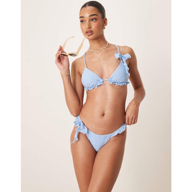 Wild Lovers Blue Lagoon bikini bottom in blue 105882293