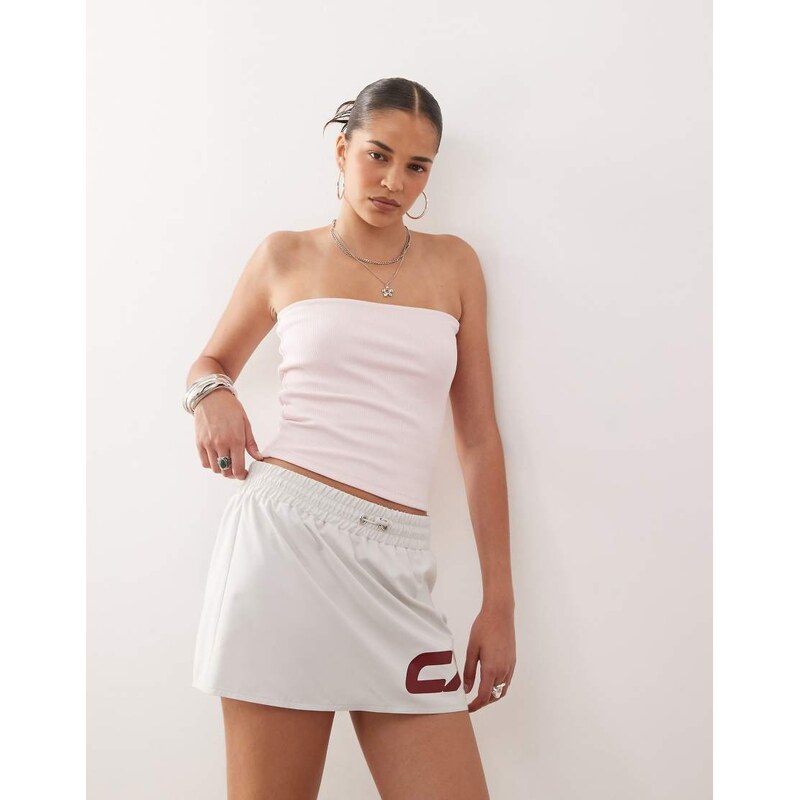 COLLUSION jersey ribbed bandeau top in soft pink 105882397
