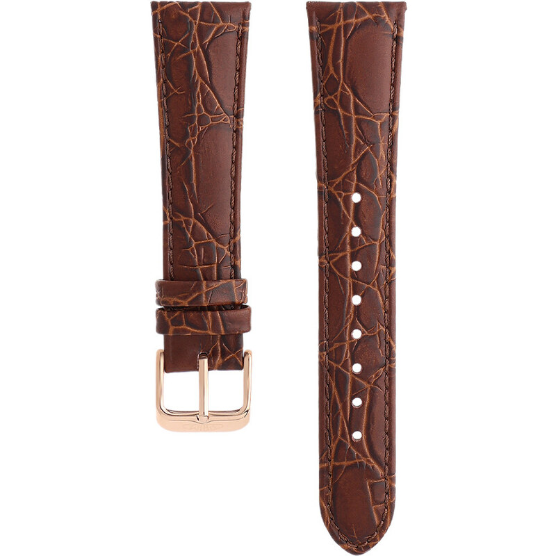 PRIM Kvalitní kožený řemínek se vzorem RB.13110 (20 mm) - tmavě