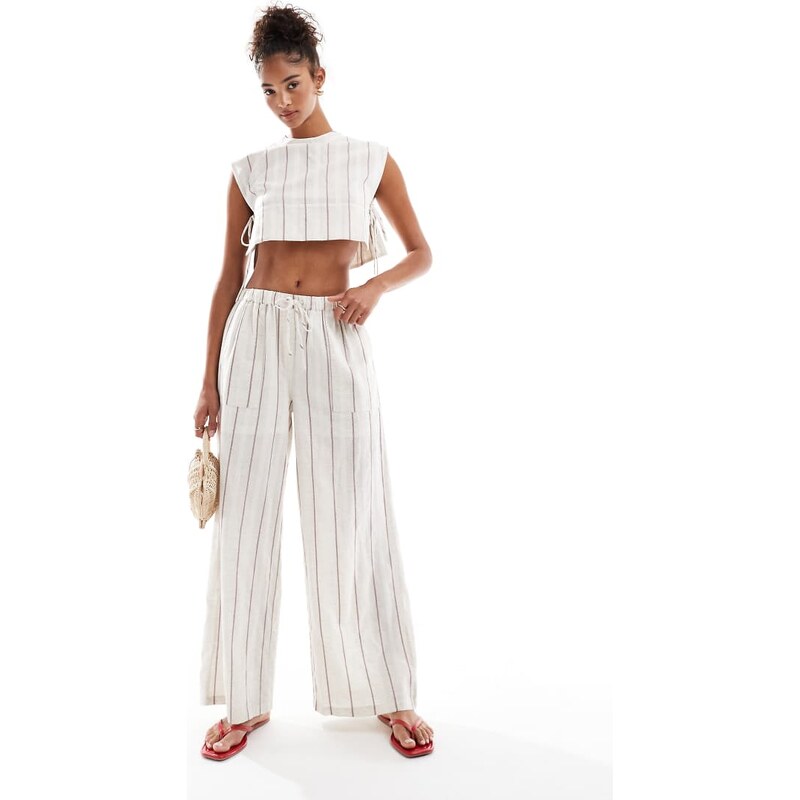 Native Youth striped wide leg co-ord trousers in multi 105898741