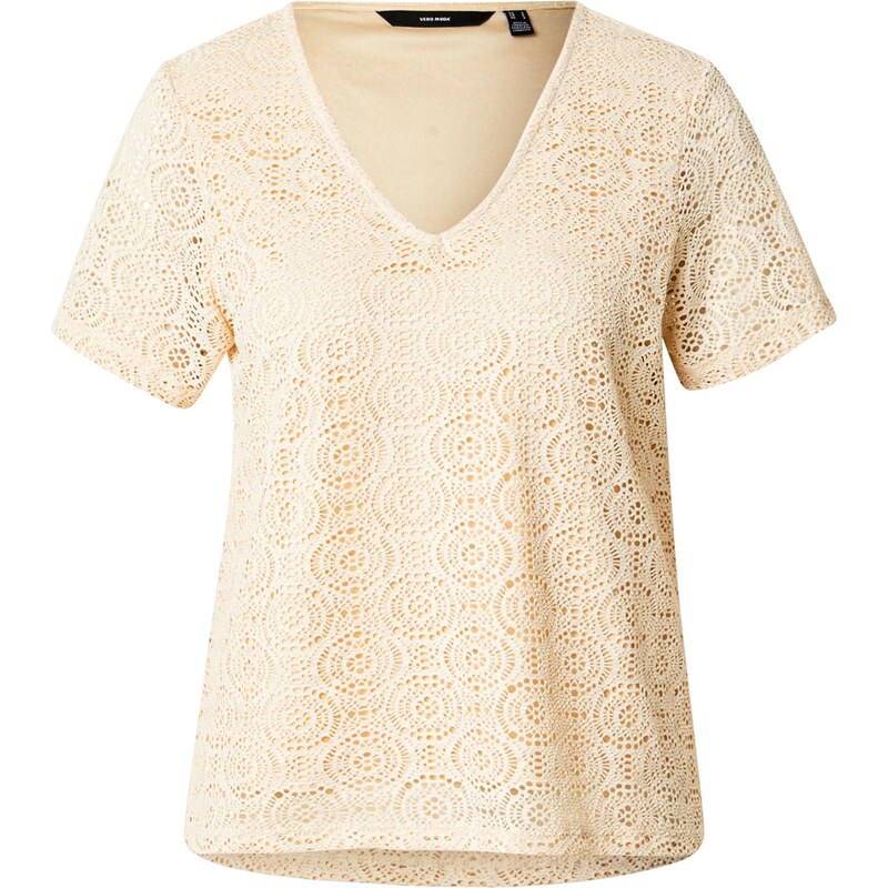 VERO MODA Tričko VMMAYA krémová