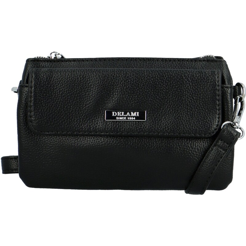 Módní dámská crossbody kabelka Delami Tiny Muse, černá 105901237