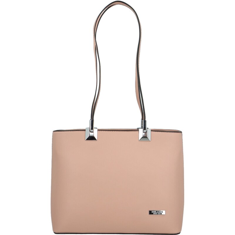 Luxusní dámská kabelka na rameno Delami Velvet Touch, růžová