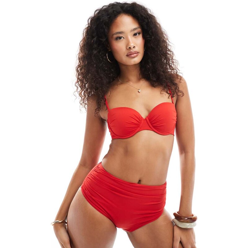 Lindex Reese underwire bikini top in red 105903571