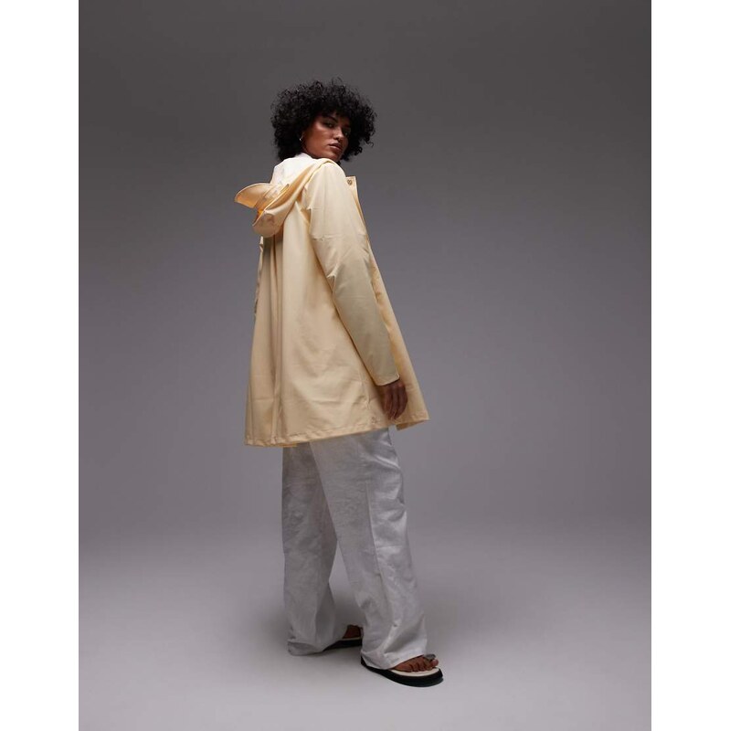 Rains A-line waterproof jacket in light peach-Orange 105903630