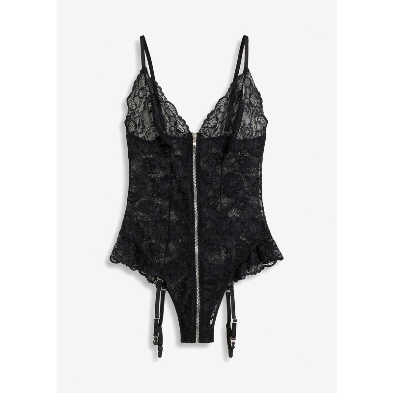 bonprix Body se zapínáním na zip černá Žena 114690473