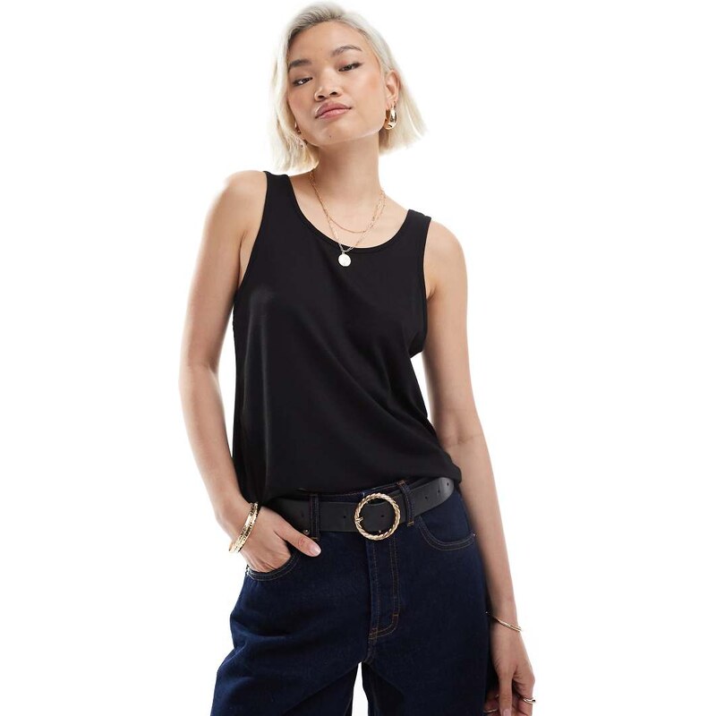 ONLY loose fit tank top in black 105906856