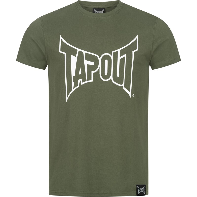 Tapout Tričko olivová / bílá