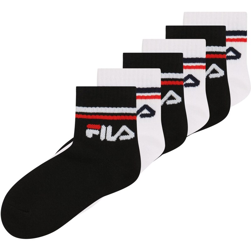 FILA Ponožky červená / černá / bílá