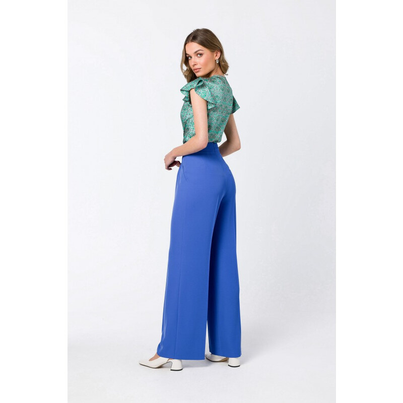 model 18360112 Halenka bez rukávů modrá - STYLOVE