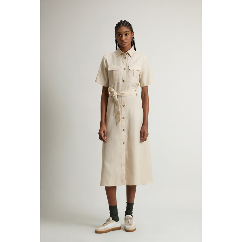 ŠATY WOOLRICH LONG FLUID DRESS 105917355