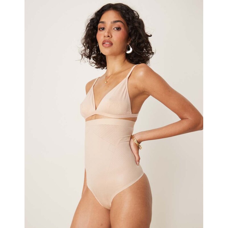 SPANXshape Invisible high-waisted thong in beige-Neutral 100105698