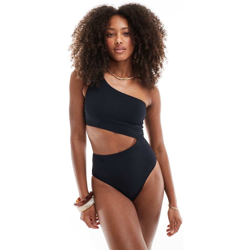 Lindex Trina cut out swimsuit in black 115718580