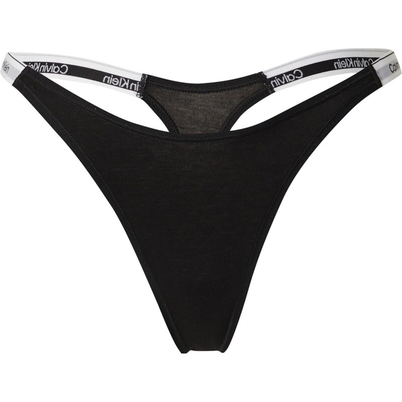 Calvin Klein Underwear Tanga šedá / černá / bílá