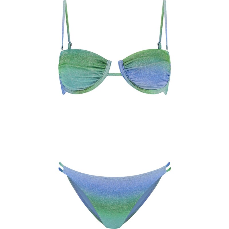 Shiwi Bikiny Demi modrá / zelená 108762783