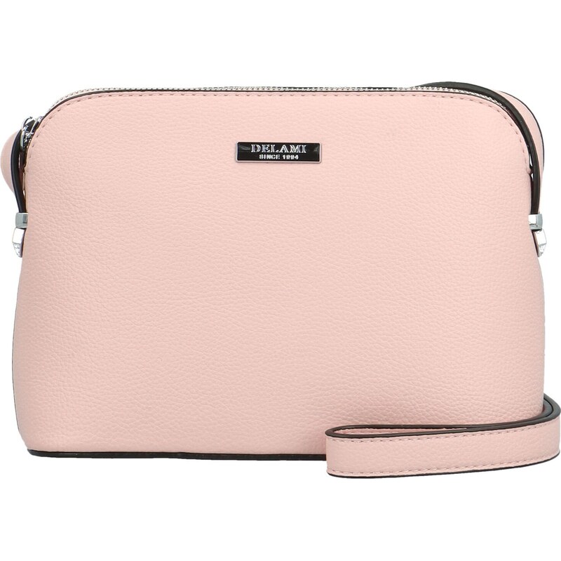Módní dámská crossbody kabelka Delami Glamore, růžová