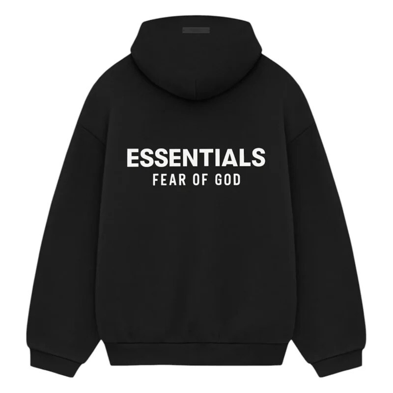 Mikina Fear of God Essentials Fleece Hoodie (FW24) "Black"