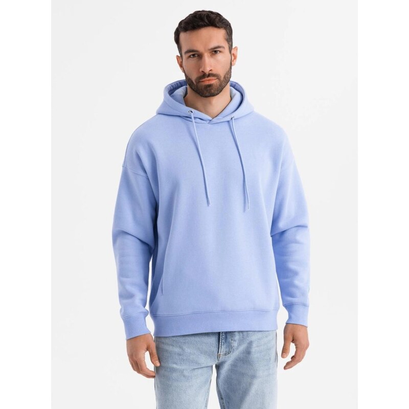 Ombre Clothing Pastelově levandulová unisex mikina V9 SNBC-0105