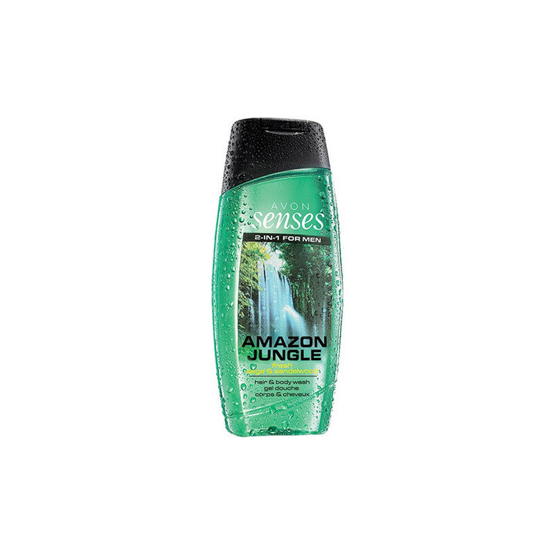 Avon Senses Amazon Jungle sprchový gel pro muže 250 ml