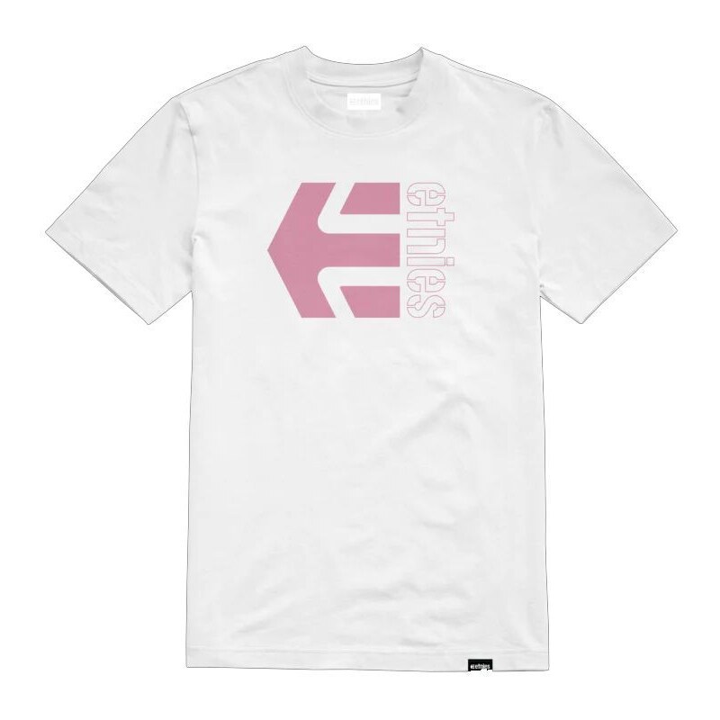 Triko etnies Corp Combo Tee white/pink