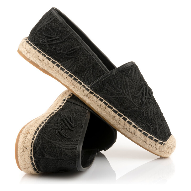 ESPADRILKY KARL LAGERFELD KAMINI ORCHID LACE SLIP ON