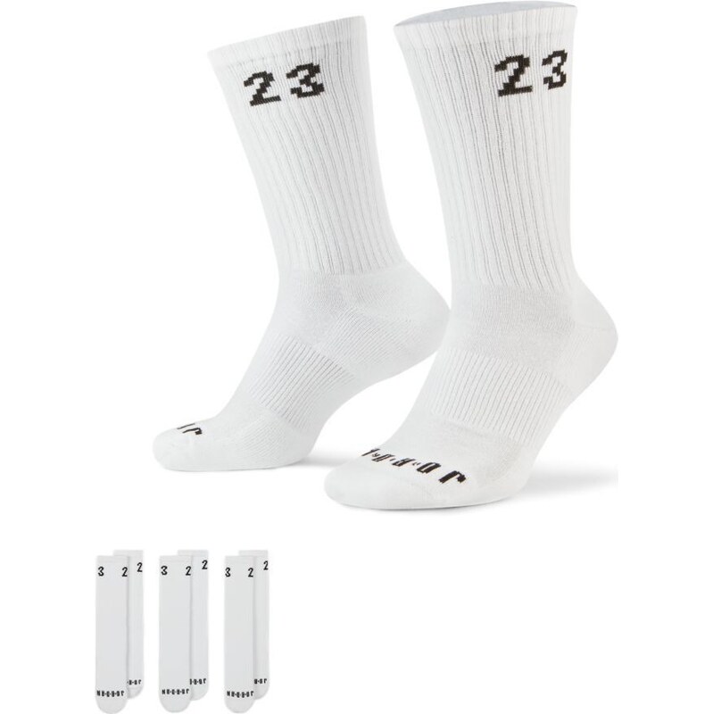 Jordan Essentials Crew Socks WHITE/BLACK