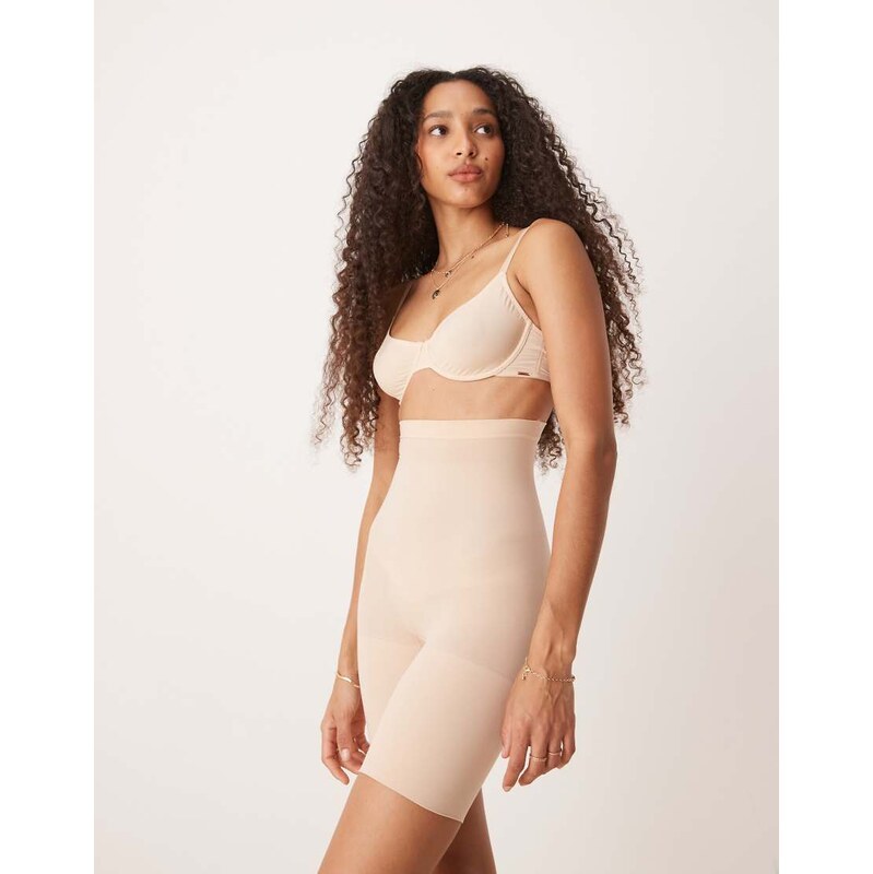SPANXsculpt Seamless Power high-waisted short in beige-Neutral 106108485