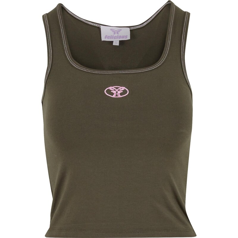 Felicious Top zelená / pink