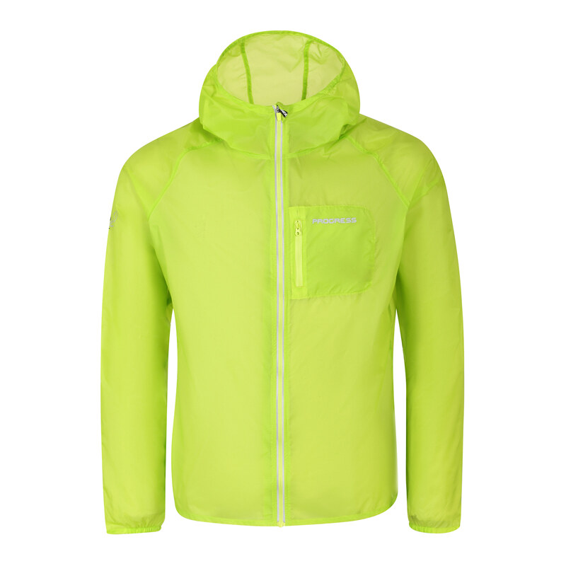 Unisex ultra lehká bunda PROGRESS Aero Lite neon limetka 105949808