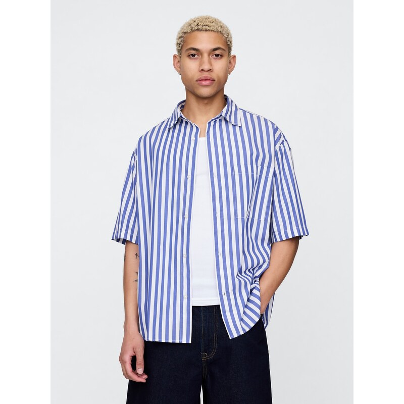 GAP Oversize popelínová košile - Pánské