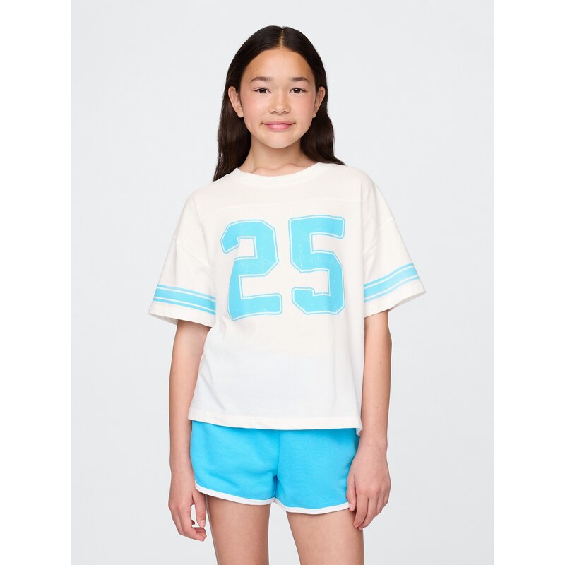 GAP Dětské oversize tričko Varsity - Holky
