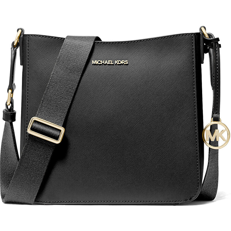 Michael Kors Jet Set Small Messenger Gold Black