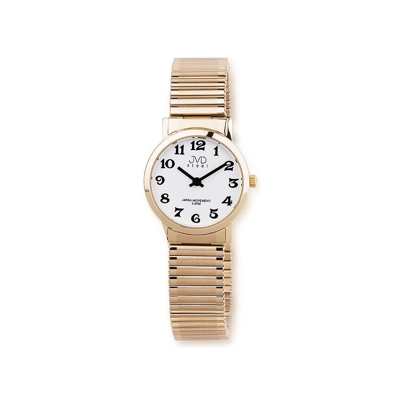 Dámské módní nerezové ocelové hodinky JVD steel J4012.2 s natahovacím 17668431