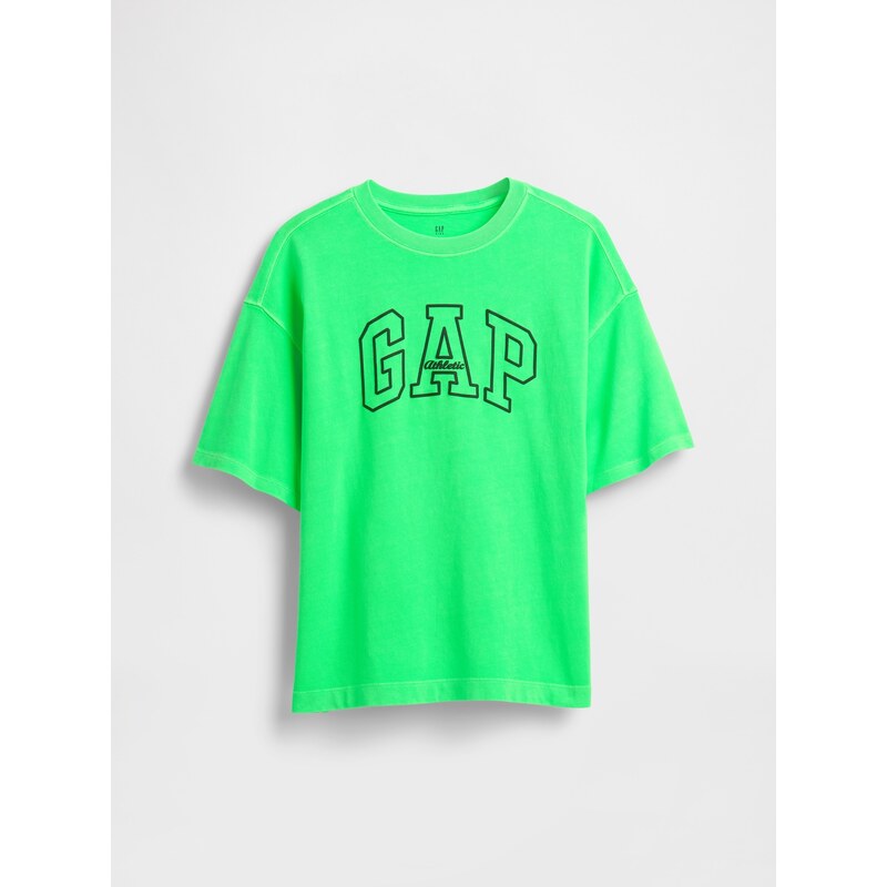 GAP Dětské oversize tričko Heavyweight Athletic Logo - Kluci