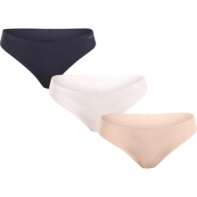 3PACK dámská tanga Tommy Hilfiger bezešvá vícebarevná (UW0UW05959 0V1) 105961473