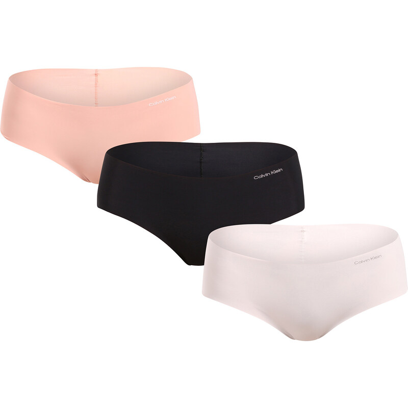 3PACK dámské kalhotky Calvin Klein bezešvé vícebarevné (QD3559E-WAM) 105962747