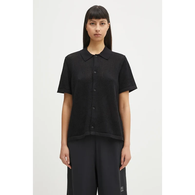 Bavlněná košile Carhartt WIP W’ S/S Temple Knit Shirt