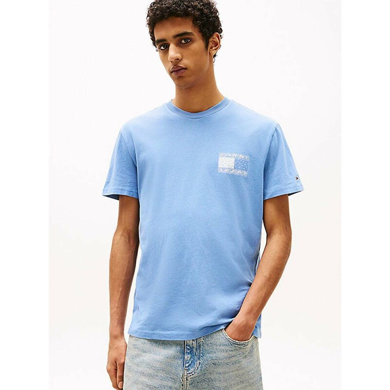 Tommy Jeans pánské modré tričko