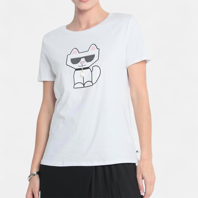 Dámské bílé triko Karl Lagerfeld Paris 56215